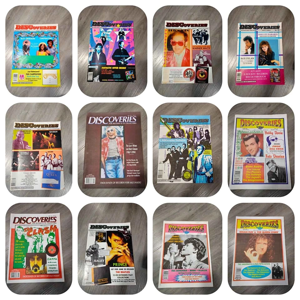 Vintage Discoveries Music Newspaper Magazines x12