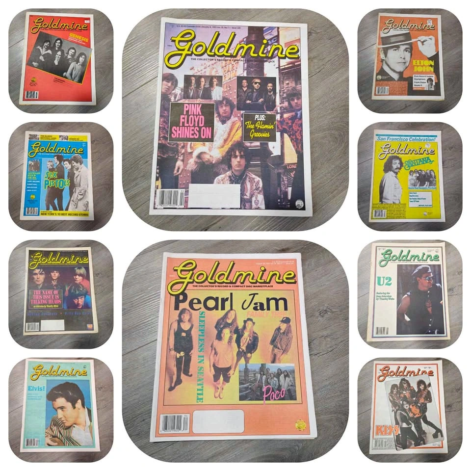 Vintage Goldmine Music Newspaper Magazines x40