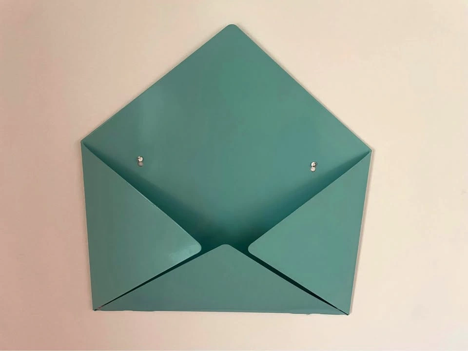 Envelope Shape Industrial Modern Metal Wall Organizer