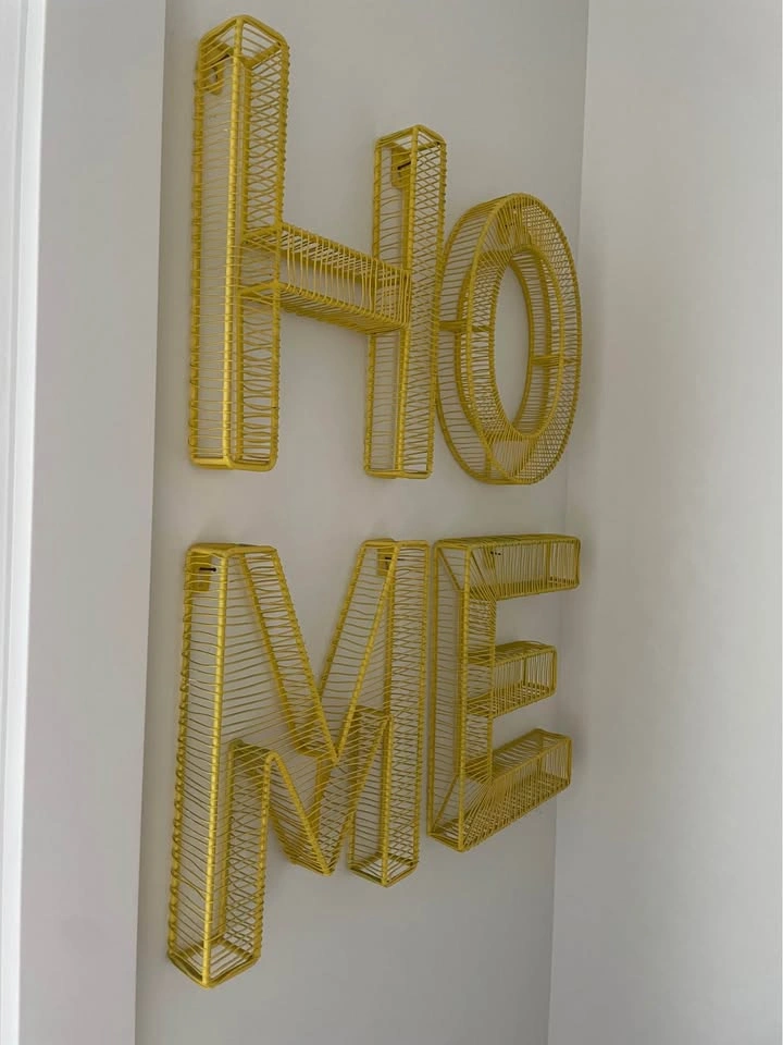 Industrial Modern “HOME” Metal Wall Decor - photo 2