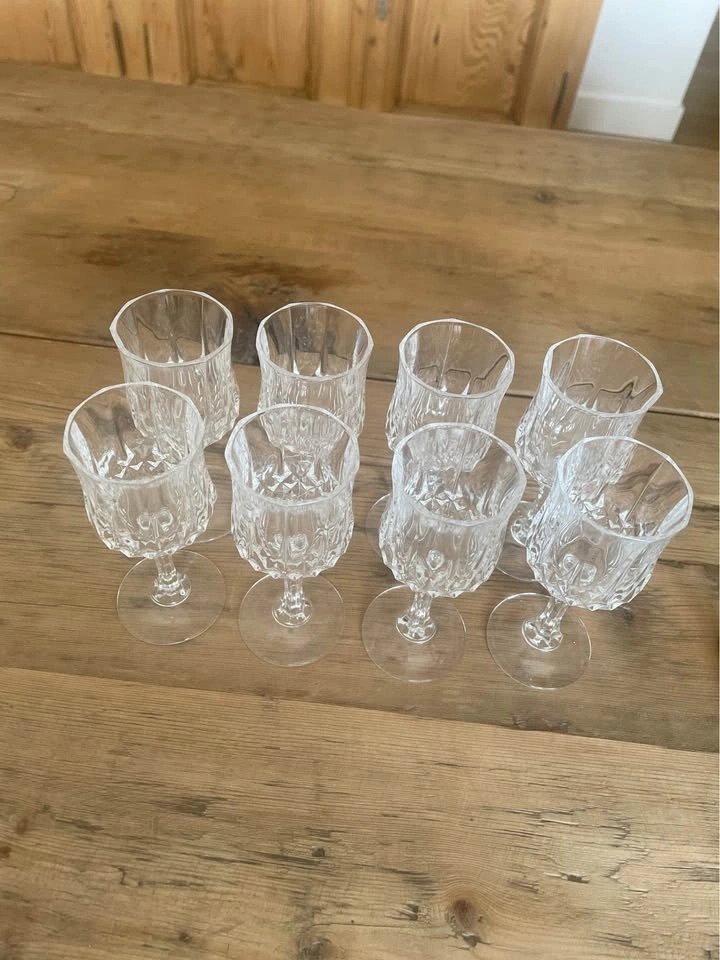 8 x Cristal d’Arques Longchamps Liqueur Glasses Cordial 2oz - photo 3