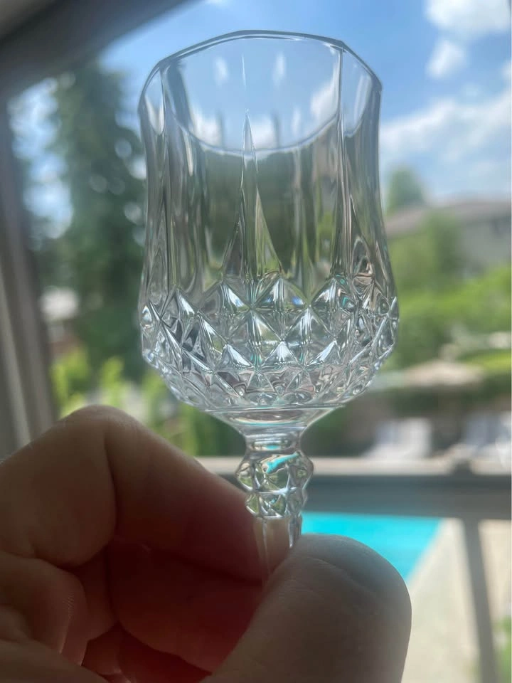 8 x Cristal d’Arques Longchamps Liqueur Glasses Cordial 2oz - photo 4