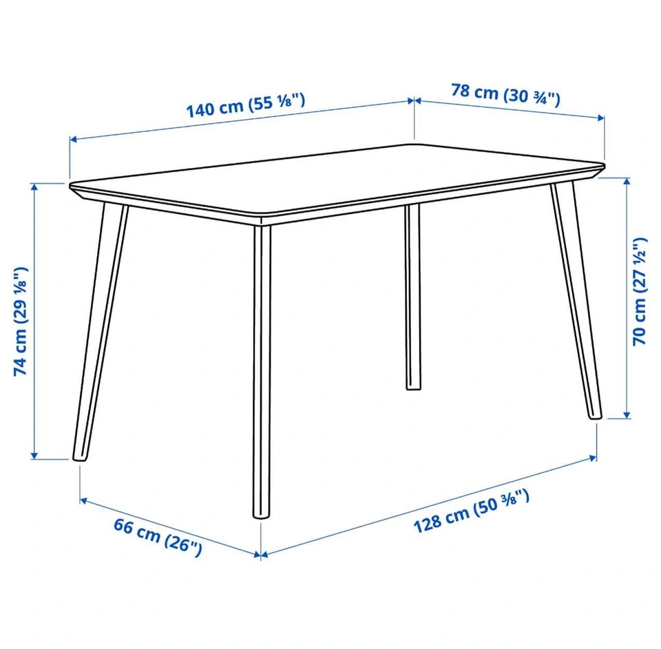 Ikea Lisabo Dining Table and Desk - photo 2