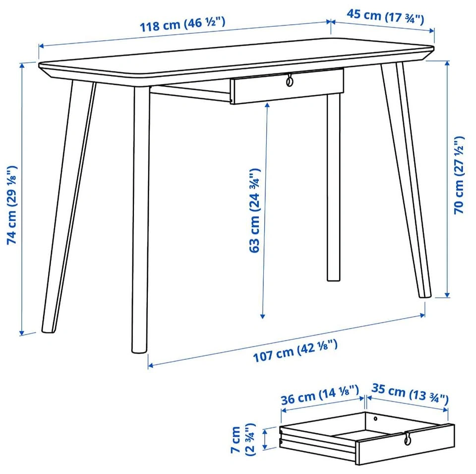 Ikea Lisabo Dining Table and Desk - photo 4