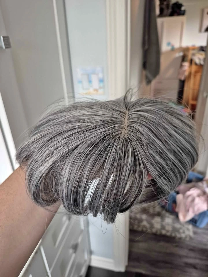 Grey Clip-In Hair Topper
