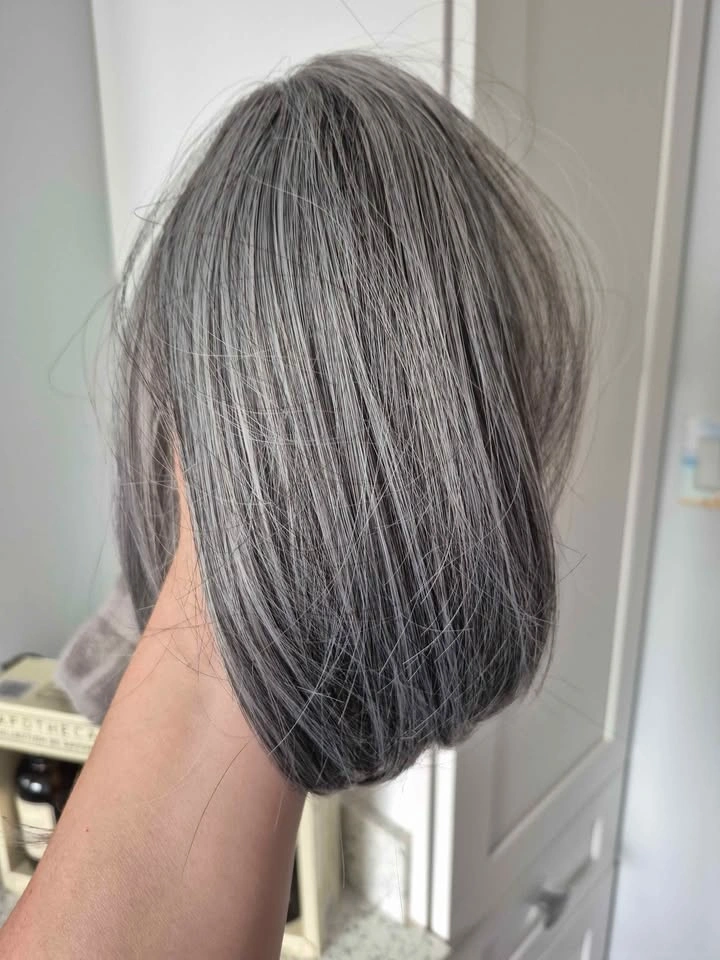 Salt and Pepper Grey Hair Topper - photo 3