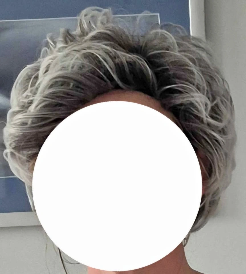 Short Curly Salt and Pepper Wig