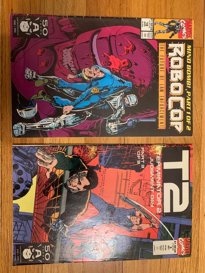 RoboCop #18 (1991) & Terminator 2 #3 (1991) Comic Books