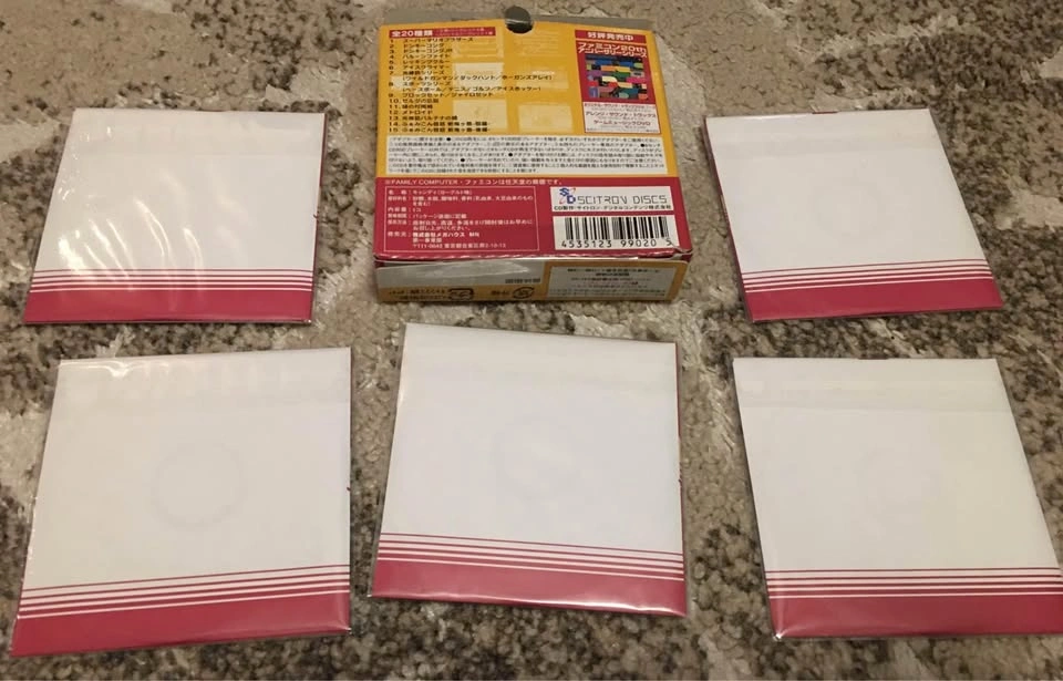 5x Nintendo NES Game Mini-CD Audio 2004 MegaHouse JAPAN w Box - photo 2