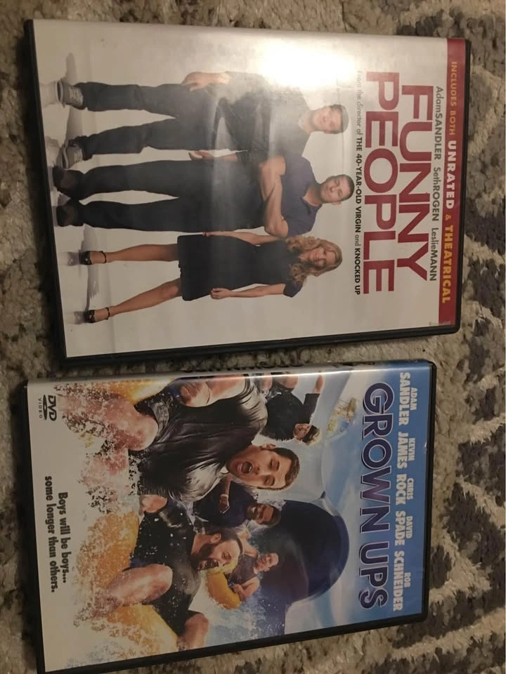 Funny People & Grown Ups DVDs / like-new condition