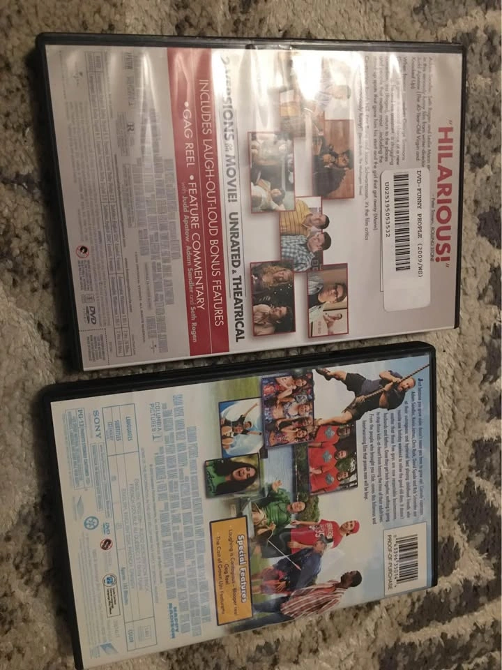 Funny People & Grown Ups DVDs / like-new condition - photo 2