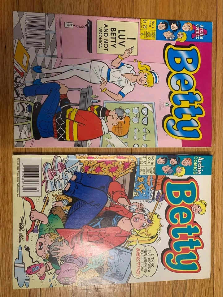 Betty issues #4 (Feb 1993) & 18 (Oct 1994) Archie Comics