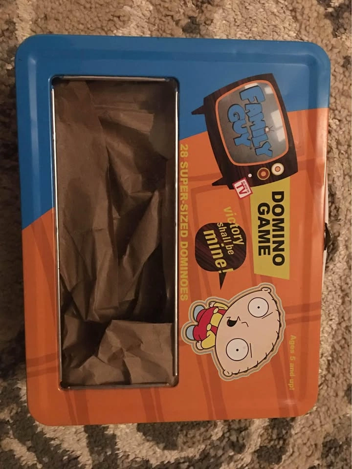 Family Guy Dominos 28 Set w Lunchbox * Complete 2004