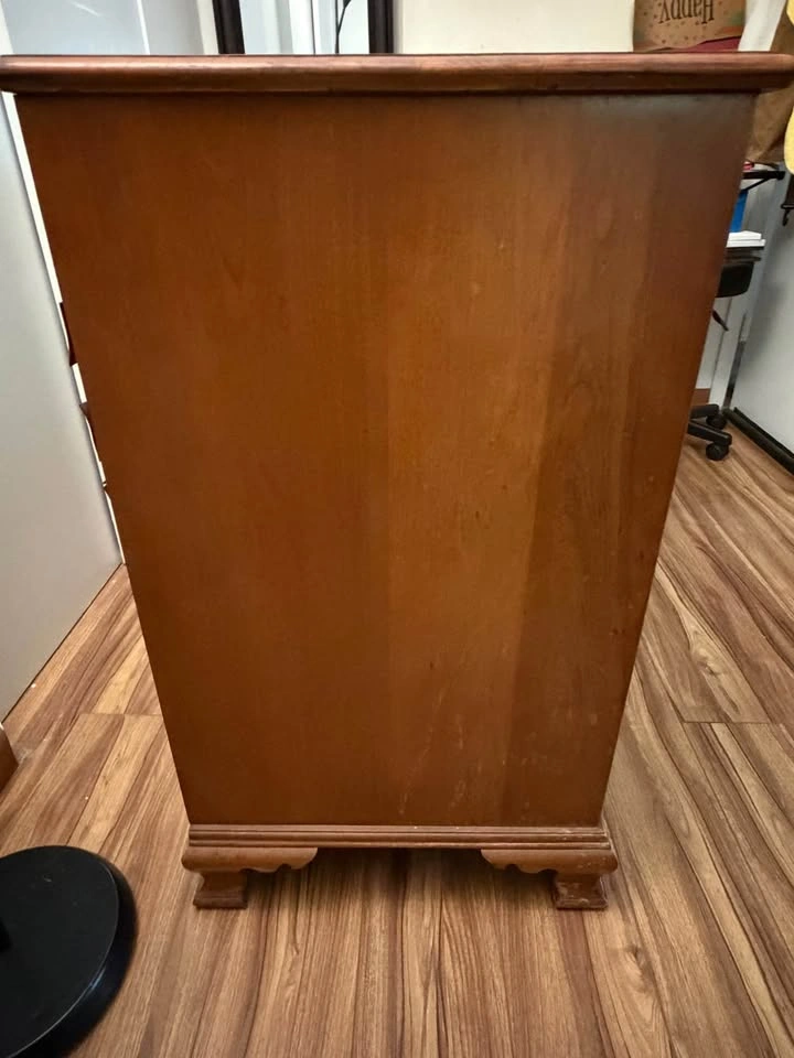 Vintage Wood 5-Drawer Chest of Drawers - photo 2