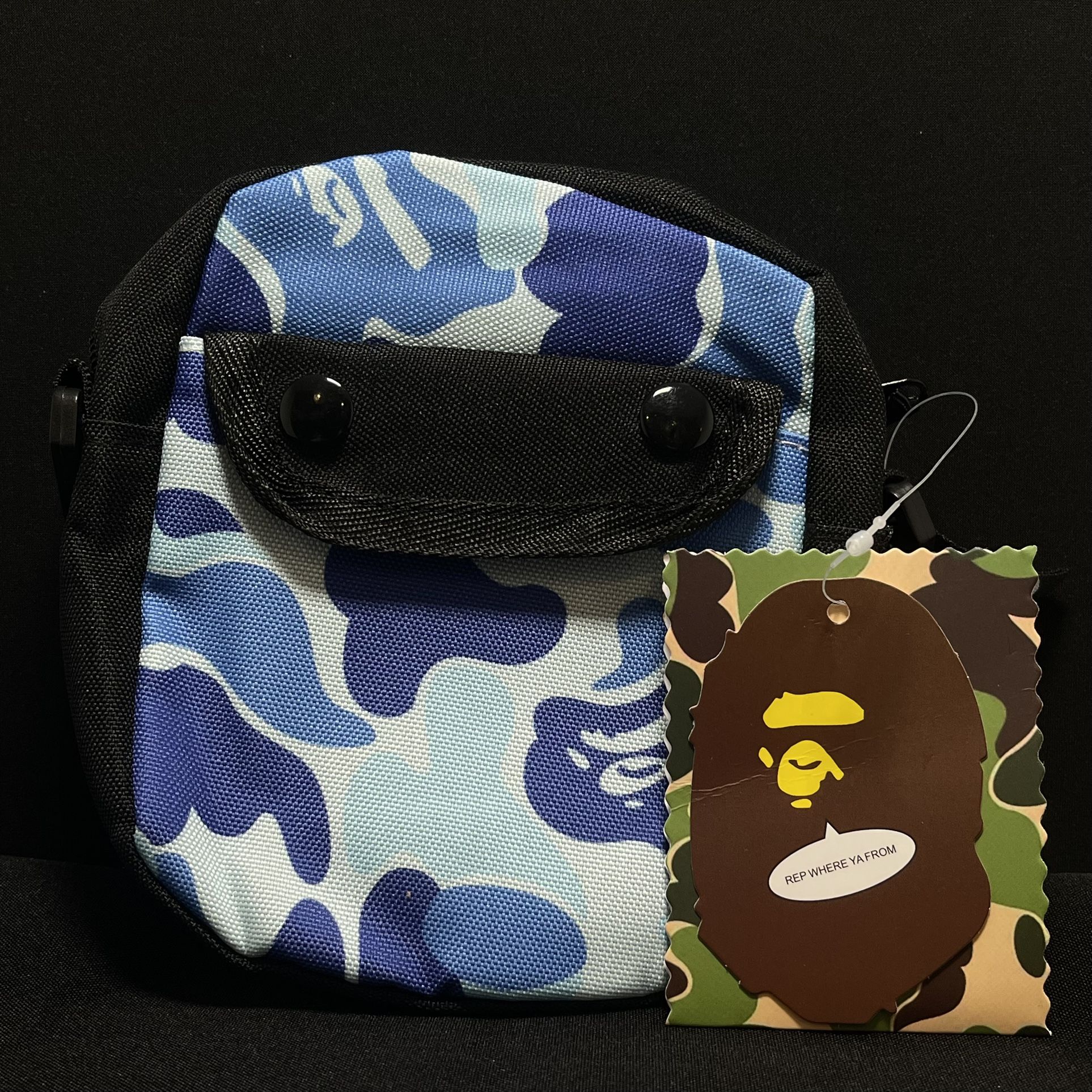 Bape Messenger Side bag Blue - photo 2