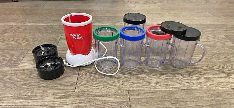 Magic Bullet Blender Set with 4 Mugs & Accessories – Works Great