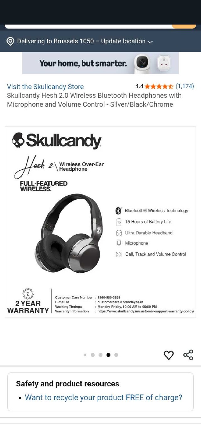 Skullcandy Hesh 2 Wireless Headphones - photo 4
