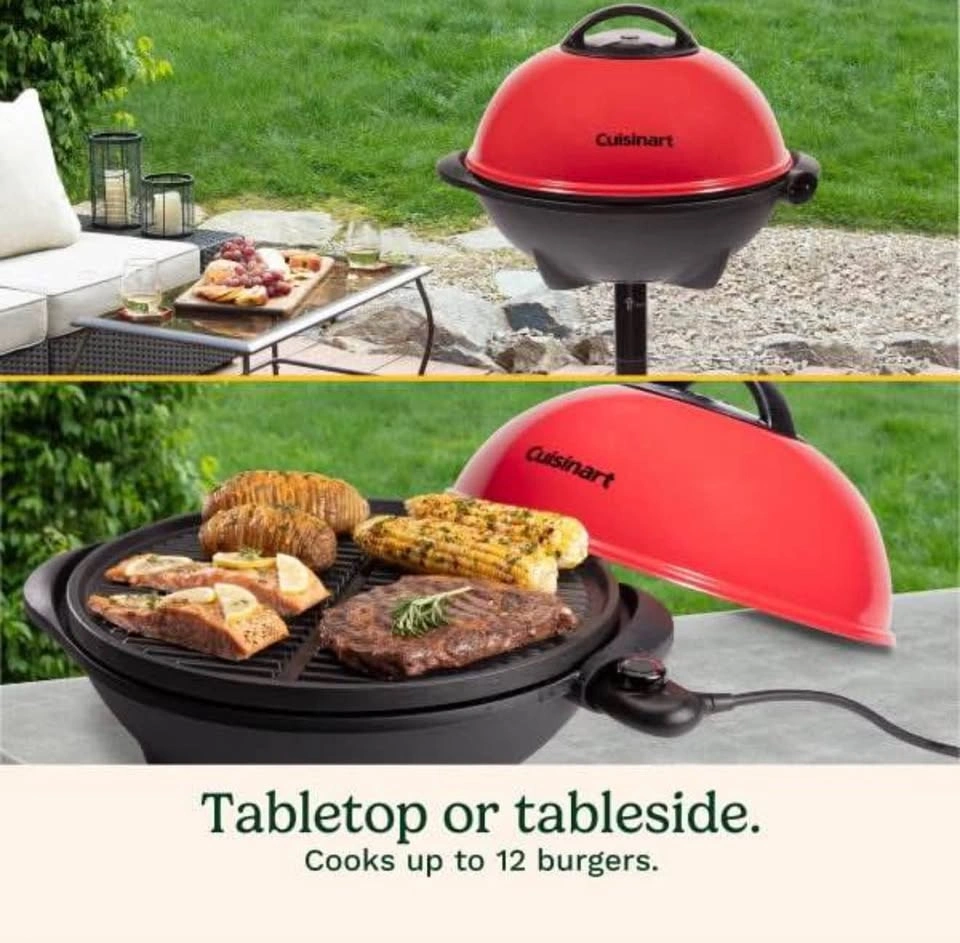 Cuisinart Indoor/Outdoor Electric Grill, 2-in-1 Portable BBQ - photo 3