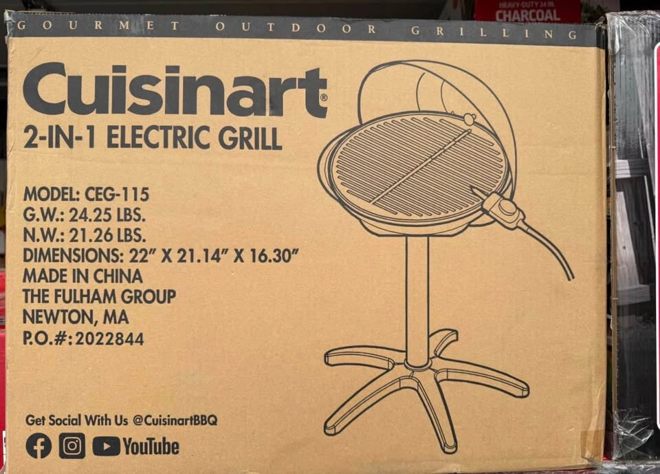 Cuisinart Indoor/Outdoor Electric Grill, 2-in-1 Portable BBQ - photo 4