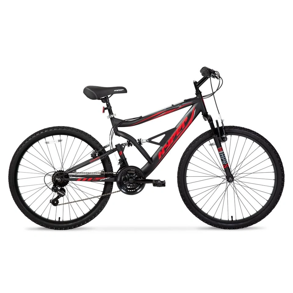 Hyper Bicycles 26" Shocker Mountain Bike, Adults 14+, Black and - photo 2
