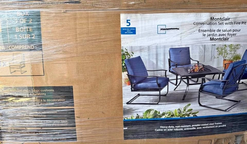 Mainstays Montclair Conversation Set with Firepit