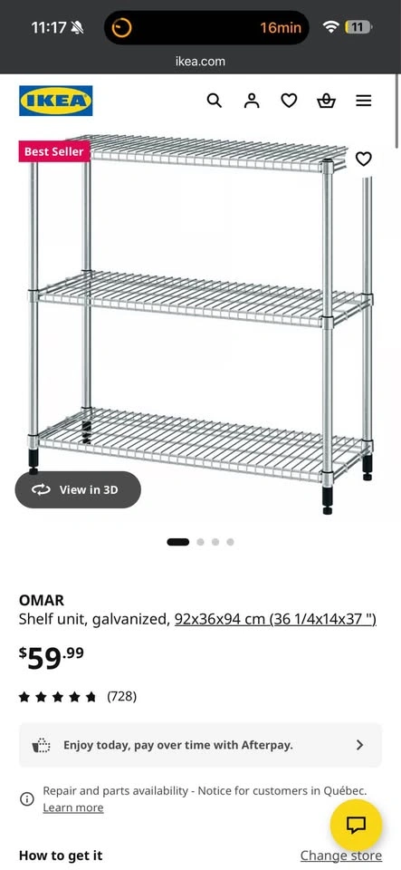 IKEA OMAR Shelf Unit - photo 2
