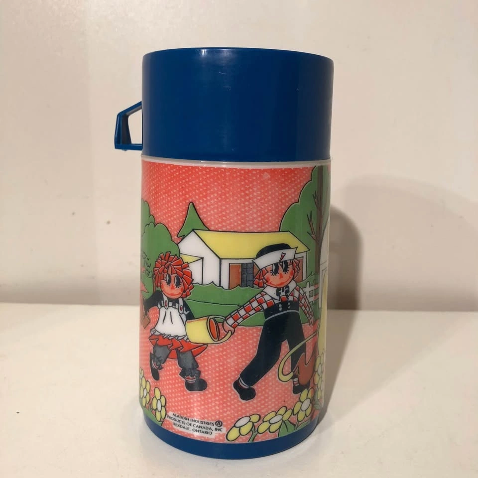 Vintage Raggedy Ann and Andy Lunch Aladdin Thermos - photo 3
