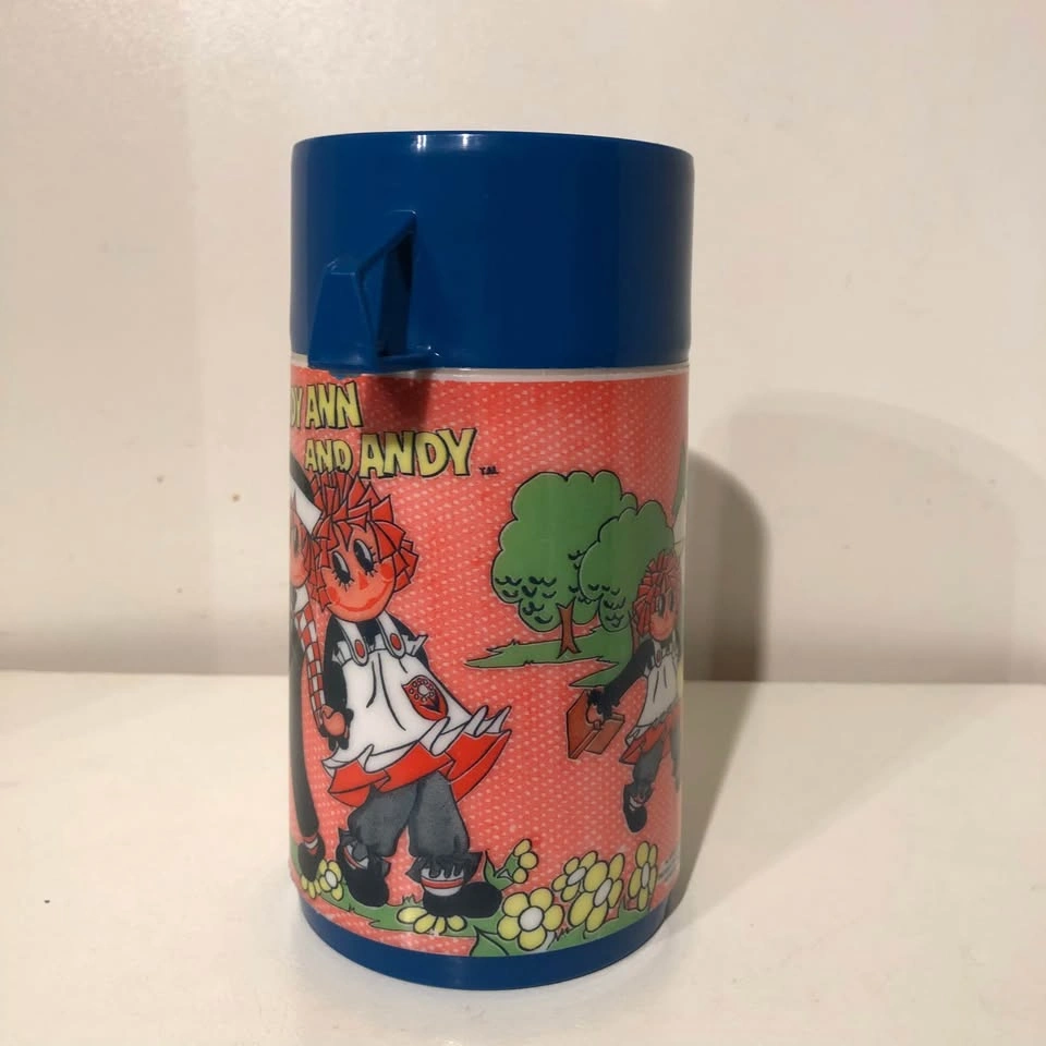 Vintage Raggedy Ann and Andy Lunch Aladdin Thermos - photo 4