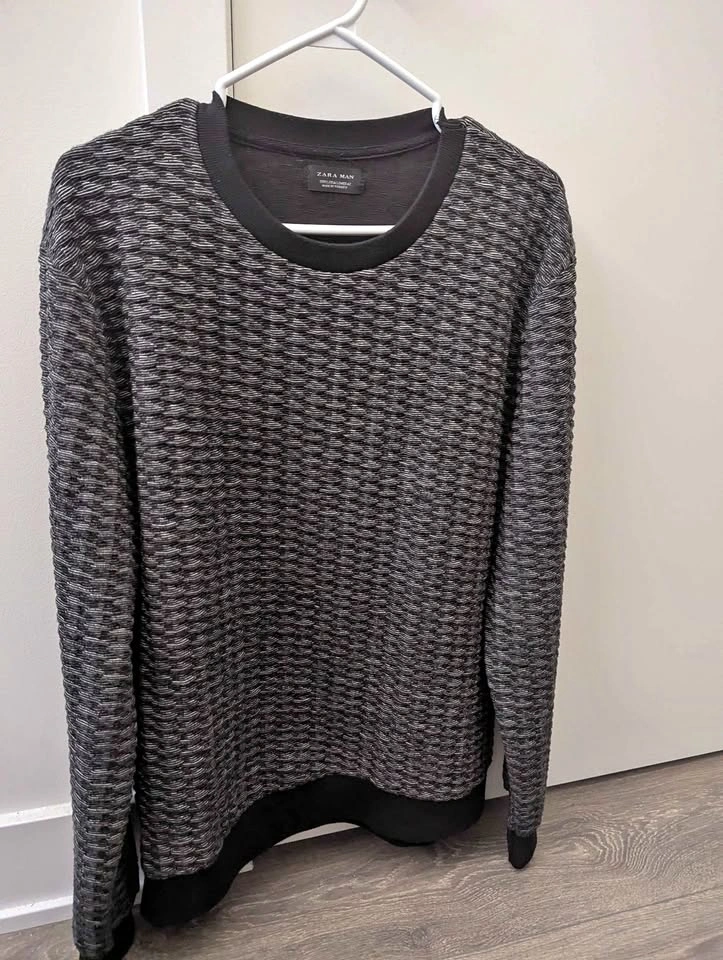 Zara Man textured sweater size L