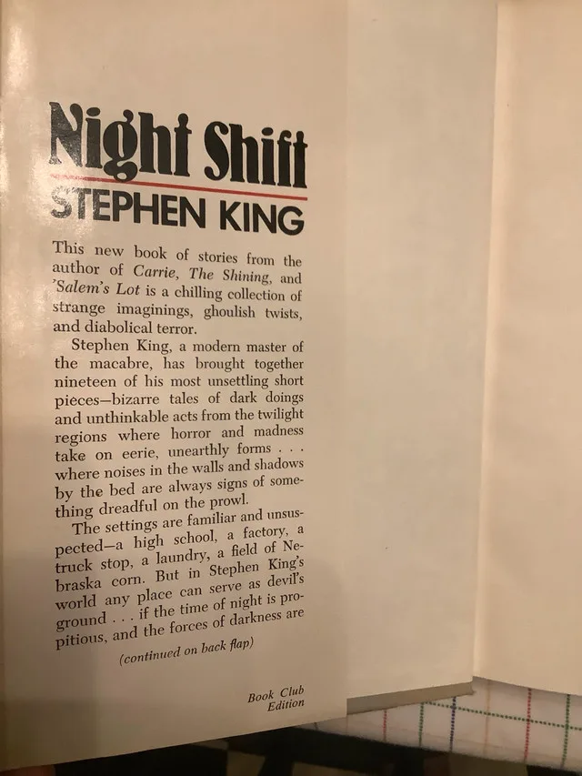 Night Shift by Stephen King Book Club Edition image indicator(4)