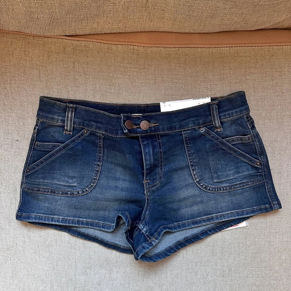 New BDG Urban Outfitters Micro Carpenter Denim Shorts Size 28