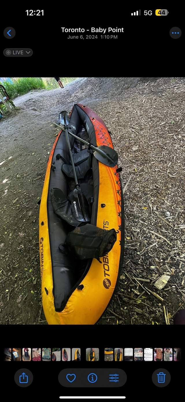 Tobin Sports WaveBreak Inflatable Kayak – Sunset Color - photo 3