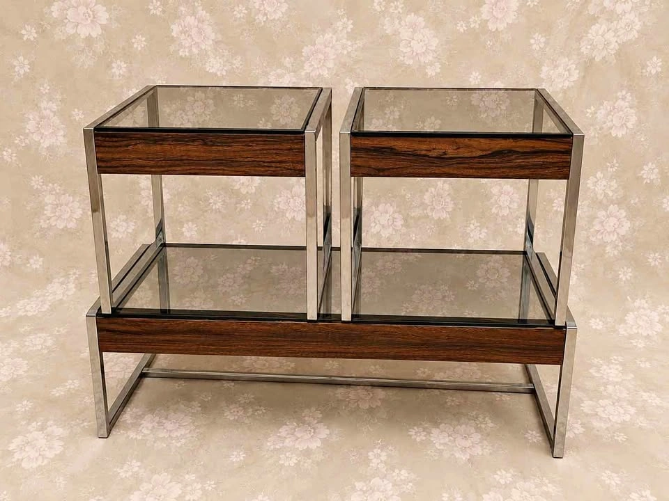 MCM 3 piece coffee and end table set