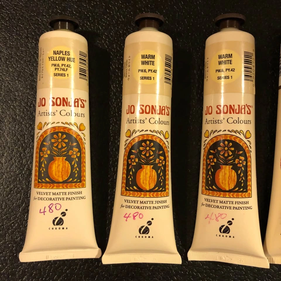 Artist Paints 75 ml * 6 Warm White (5) and Yellow (1) - photo 3