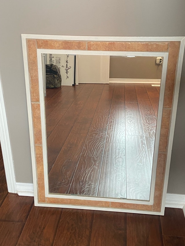 Wall Mirror with Tile Frame (26”x34”) - photo 2