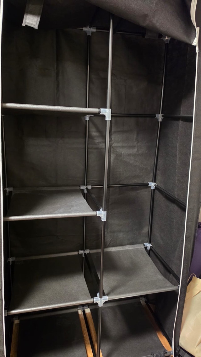 2 x Portable Fabric Wardrobe / Closet Organizer - photo 2