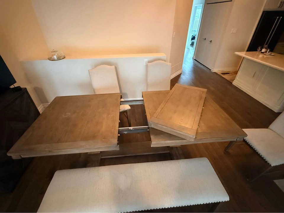Trestle Dining Table with Extension Leaf - photo 5