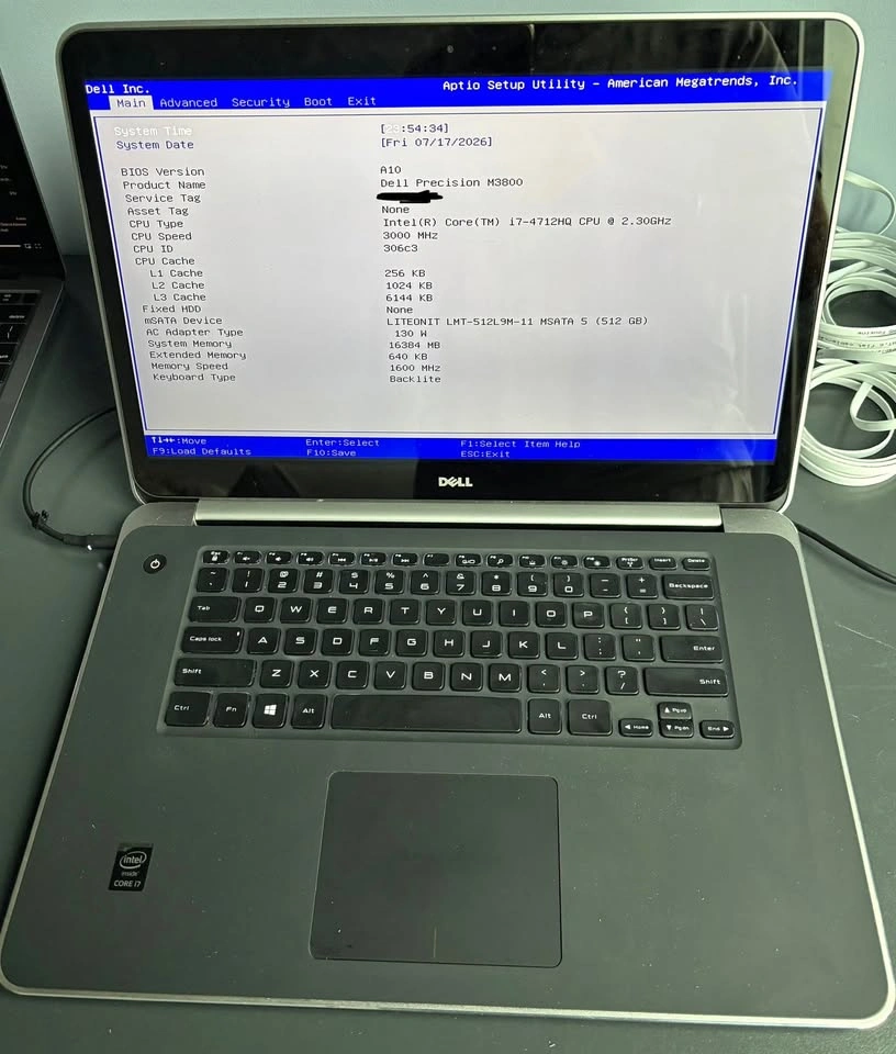 Dell Precision M3800 (NO BATTERY)