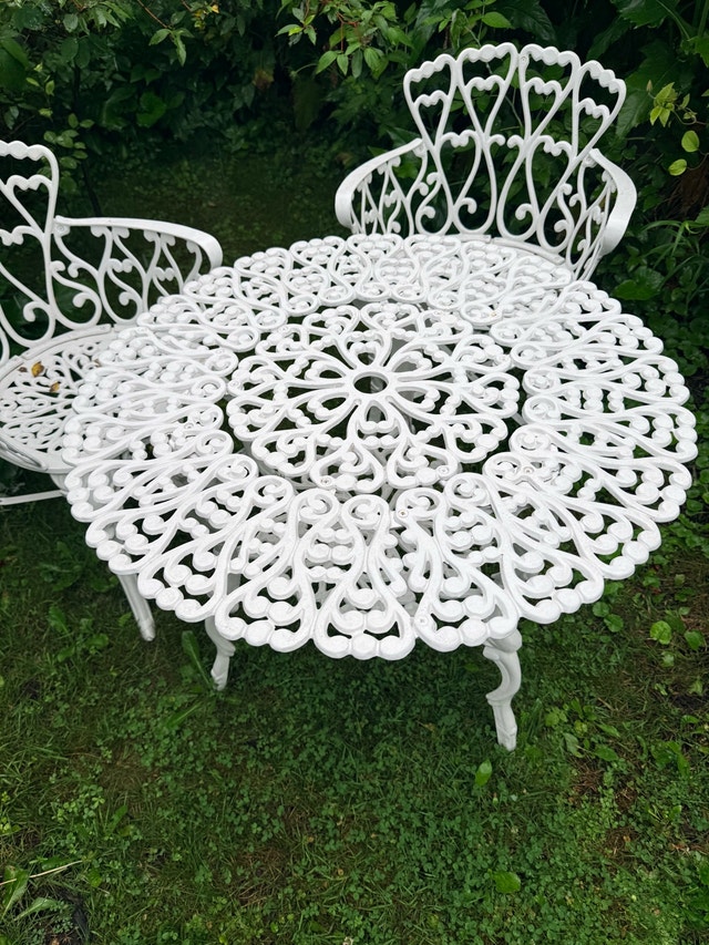 Wrought Iron Bistro Set - photo 4