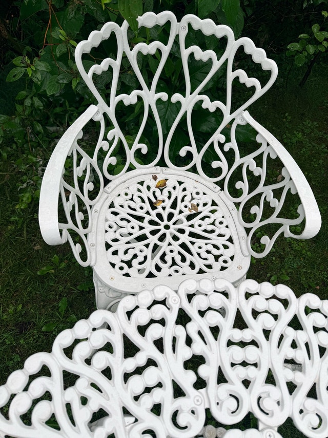 Wrought Iron Bistro Set - photo 5
