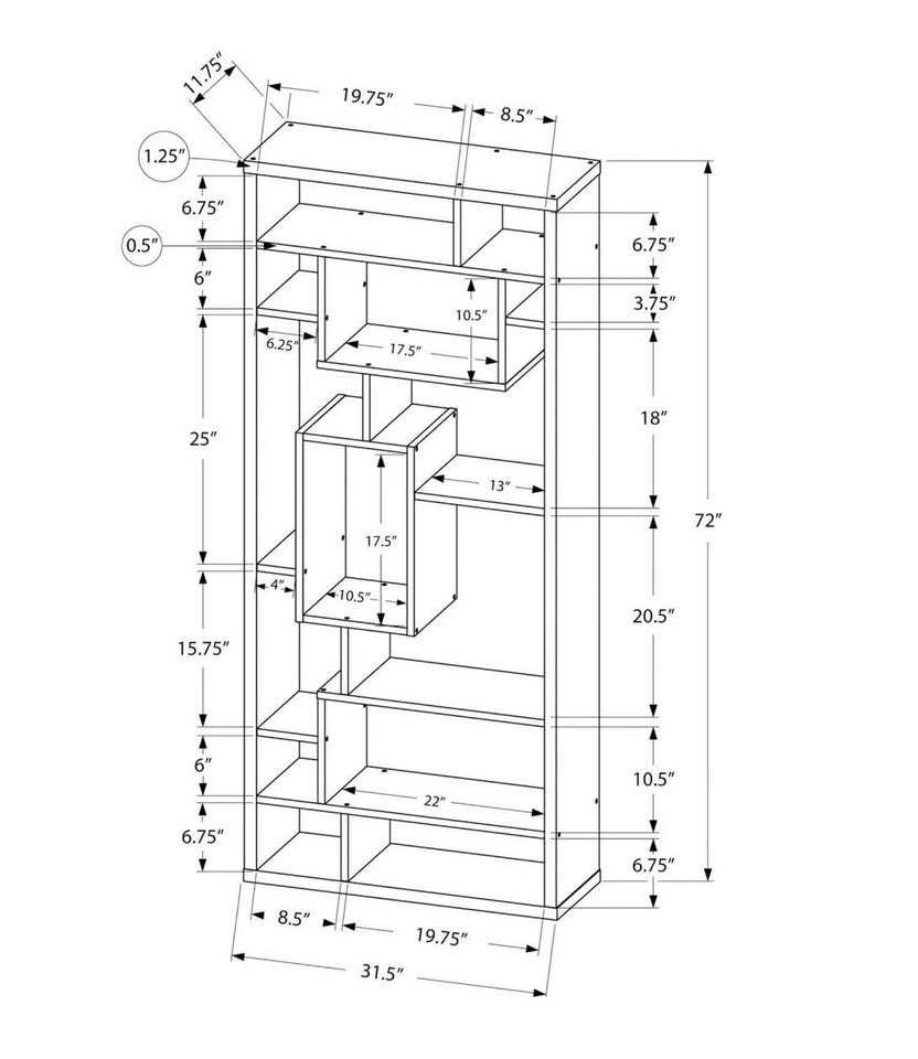 White Bookcase - photo 3