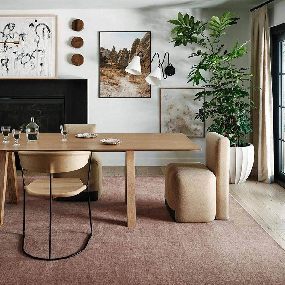 Rugs USA Maru Wool Blush 8 ft. x 10 ft. Indoor Area Rug - photo 2
