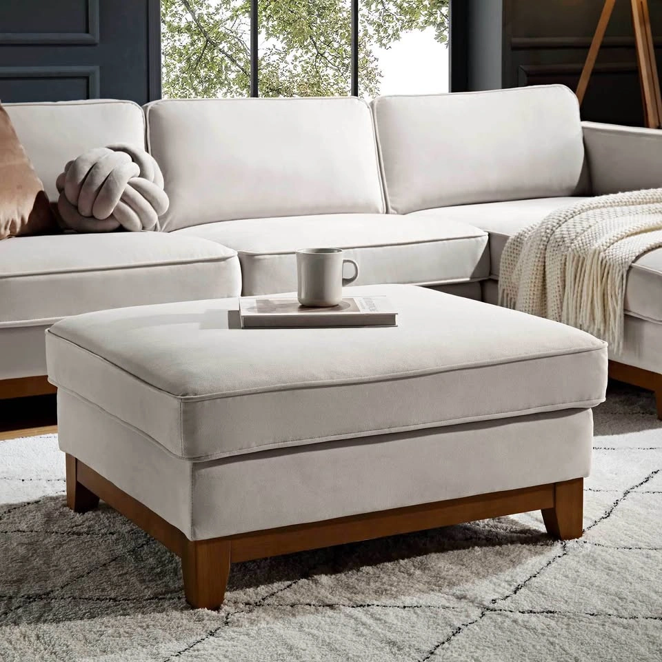 Velvet Ottoman - photo 2