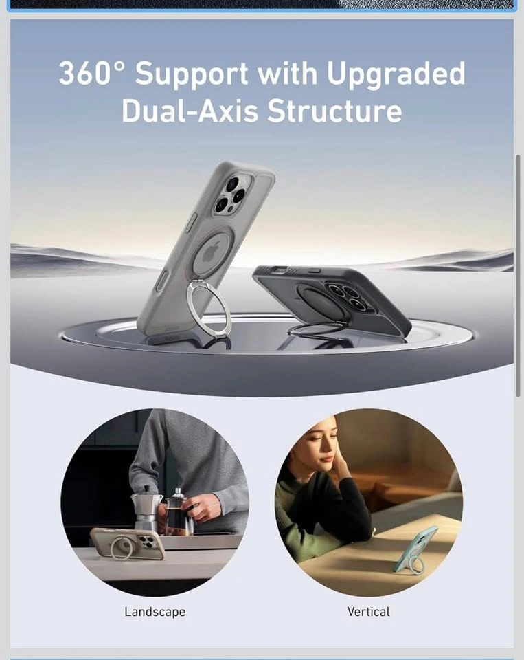 New- Magnetic case with stand for iPhone 16 Plus - photo 5