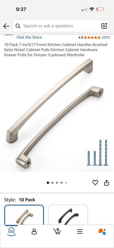New- 9 pack Cabinet handles - photo 2