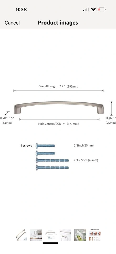 New- 9 pack Cabinet handles - photo 4