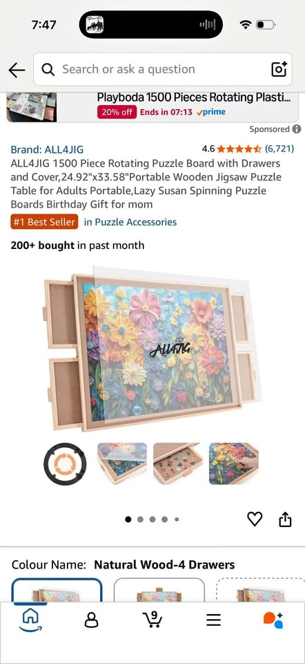 New- 1500 pc Puzzle board