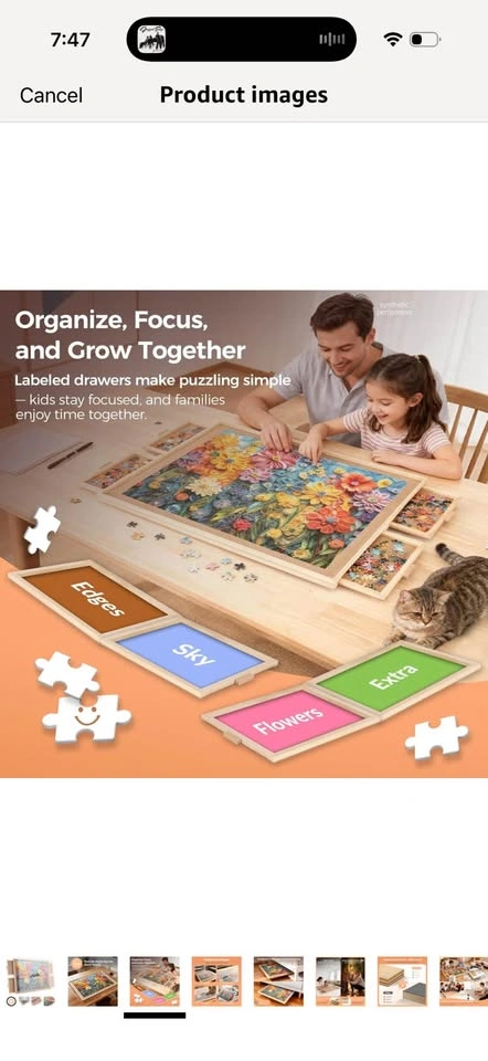 New- 1500 pc Puzzle board - photo 5