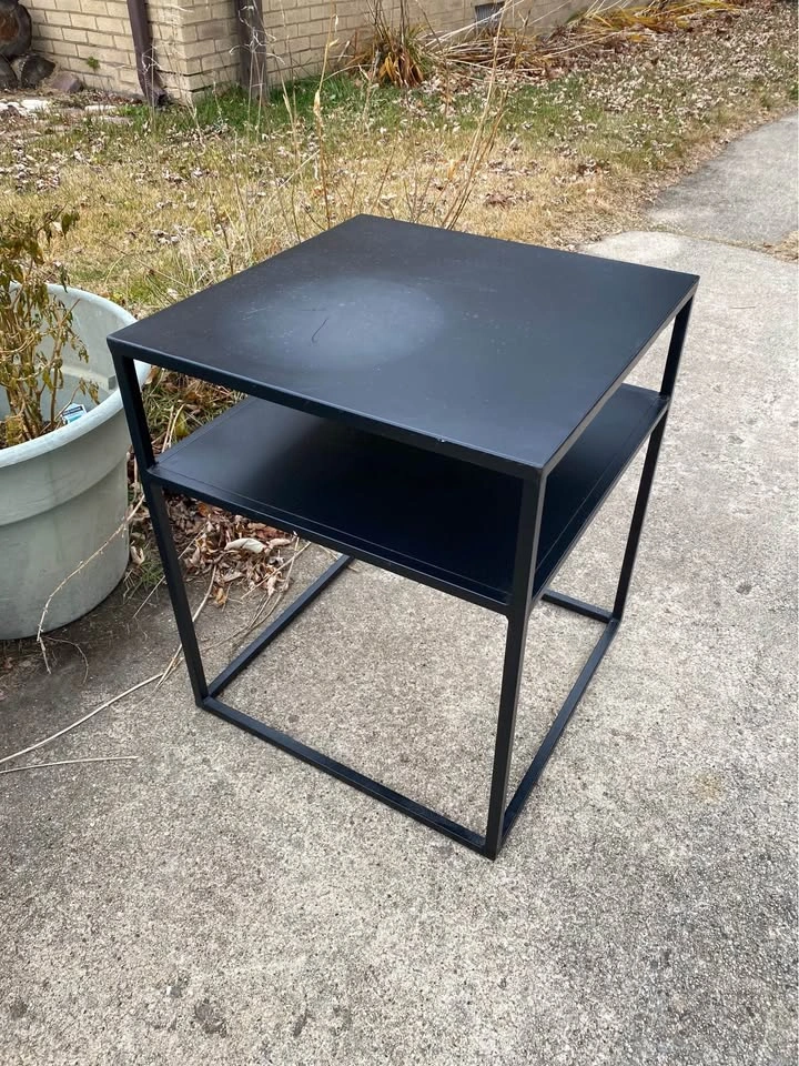 Black Metal Table