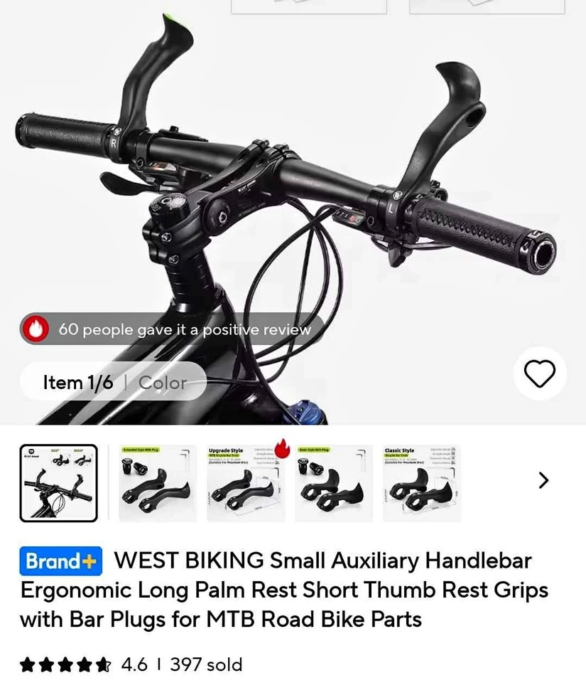 New WEST BIKING Ergonomic Handlebar Grips